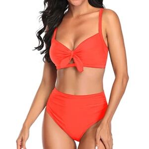 TEMPT ME Neon Orange Bikini XS NWT